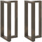 vidaXL - Bartafelpoten - 2 - st - T-vormig - 40x35x(90-91) - cm - staal - naturel