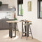 vidaXL - Bartafelpoten - 2 - st - T-vormig - 40x35x(90-91) - cm - staal - naturel