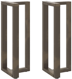 vidaXL - Bartafelpoten - 2 - st - T-vormig - 50x35x(100-101) - cm - staal - naturel
