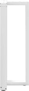 vidaXL - Bartafelpoten - 2 - st - T-vormig - 50x35x(100-101) - cm - staal - wit