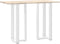 vidaXL - Bartafelpoten - 2 - st - T-vormig - 50x35x(100-101) - cm - staal - wit