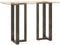 vidaXL - Bartafelpoten - 2 - st - T-vormig - 50x35x(100-101) - cm - staal - naturel