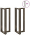 vidaXL - Bartafelpoten - 2 - st - T-vormig - 50x35x(100-101) - cm - staal - naturel