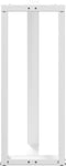 vidaXL - Bartafelpoten - 2 - st - T-vormig - 50x35x(100-101) - cm - staal - wit