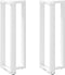 vidaXL - Bartafelpoten - 2 - st - T-vormig - 50x35x(110-111) - cm - staal - wit