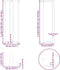 vidaXL - Bartafelpoten - 2 - st - T-vormig - 50x35x(110-111) - cm - staal - wit