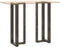 vidaXL - Bartafelpoten - 2 - st - T-vormig - 50x35x(110-111) - cm - staal - naturel
