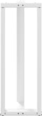 vidaXL - Bartafelpoten - 2 - st - T-vormig - 50x35x(110-111) - cm - staal - wit