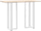 vidaXL - Bartafelpoten - 2 - st - T-vormig - 50x35x(110-111) - cm - staal - wit