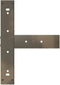 vidaXL - Bartafelpoten - 2 - st - T-vormig - 50x35x(110-111) - cm - staal - naturel