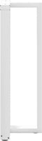 vidaXL - Bartafelpoten - 2 - st - T-vormig - 50x35x(110-111) - cm - staal - wit