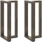 vidaXL - Bartafelpoten - 2 - st - T-vormig - 50x35x(90-91) - cm - staal - naturel