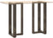 vidaXL - Bartafelpoten - 2 - st - T-vormig - 50x35x(90-91) - cm - staal - naturel