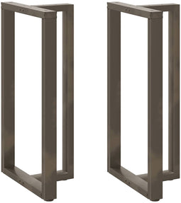 vidaXL - Bartafelpoten - 2 - st - T-vormig - 60x35x(110-111) - cm - staal - naturel