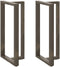 vidaXL - Bartafelpoten - 2 - st - T-vormig - 60x35x(110-111) - cm - staal - naturel