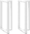 vidaXL - Bartafelpoten - 2 - st - T-vormig - 60x35x(110-111) - cm - staal - wit