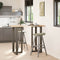 vidaXL - Bartafelpoten - 2 - st - T-vormig - 60x35x(110-111) - cm - staal - naturel