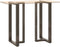vidaXL - Bartafelpoten - 2 - st - T-vormig - 60x35x(110-111) - cm - staal - naturel