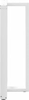 vidaXL - Bartafelpoten - 2 - st - T-vormig - 60x35x(110-111) - cm - staal - wit