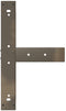 vidaXL - Bartafelpoten - 2 - st - T-vormig - 60x35x(110-111) - cm - staal - naturel