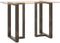 vidaXL - Bartafelpoten - 2 - st - T-vormig - 60x35x(90-91) - cm - staal - naturel