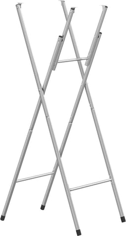 vidaXL - Bartafelpoten - inklapbaar - 45x53x108 - cm - staal - zilverkleurig
