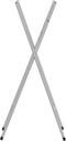 vidaXL - Bartafelpoten - inklapbaar - 45x53x108 - cm - staal - zilverkleurig