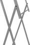 vidaXL - Bartafelpoten - inklapbaar - 45x53x108 - cm - staal - zilverkleurig