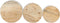 vidaXL - Bartafels - 3 - st - trommelvormig - massief - ruw - mangohout