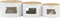 vidaXL - Bartafels - 3 - st - trommelvormig - massief - ruw - mangohout