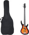 vidaXL - Basgitaar - voor - beginners - elektrisch - met - tas - 4/4 - 46