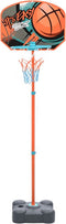 vidaXL - Basketbalset - draagbaar - verstelbaar - 109-141 - cm