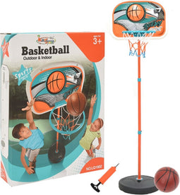 vidaXL - Basketbalset - draagbaar - verstelbaar - 133-160 - cm