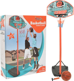 vidaXL - Basketbalset - draagbaar - verstelbaar - 180-230 - cm