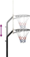 vidaXL Basketbalstandaard 237-307 cm polyetheen wit