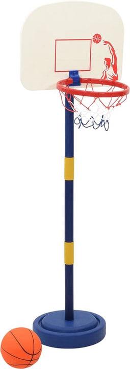 vidaXL - Basketbalstandaard - met - bal - en - pomp - hoogte - verstelbaar - 90/121 - cm