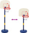 vidaXL - Basketbalstandaard - met - bal - en - pomp - hoogte - verstelbaar - 90/121 - cm