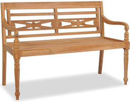 vidaXL - Batavia - bank - 120 - cm - teakhout
