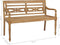 vidaXL - Batavia - bank - 120 - cm - teakhout