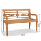 vidaXL - Batavia - bank - 120 - cm - teakhout