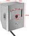 vidaXL BBQ Draaispit met professionele motor staal 1200 mm