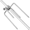 vidaXL BBQ Draaispit met professionele motor staal 900 mm
