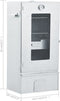 vidaXL BBQ-rookoven met 1 kg houtsnippers 44.5x29x83 cm