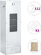 vidaXL BBQ-rookoven met houtsnippers 44,5x29x110 cm staal