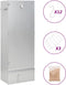 vidaXL BBQ-rookoven met houtsnippers 44,5x29x110 cm staal