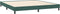 vidaXL - Bed - boxspring - zonder - matras - 200x210 - cm - fluweel - donkergroen