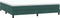 vidaXL - Bed - boxspring - zonder - matras - 200x210 - cm - fluweel - donkergroen