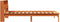 vidaXL - Bed - met - boekenkast - zonder - matras - grenenhout - wasbruin - 75x190 - cm