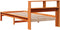 vidaXL - bed - met - boekenkast - zonder - matras - grenenhout - wasbruin - 90x200 - cm