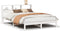 vidaXL - Bed - met - boekenkast - zonder - matras - grenenhout - wit - 120x190 - cm